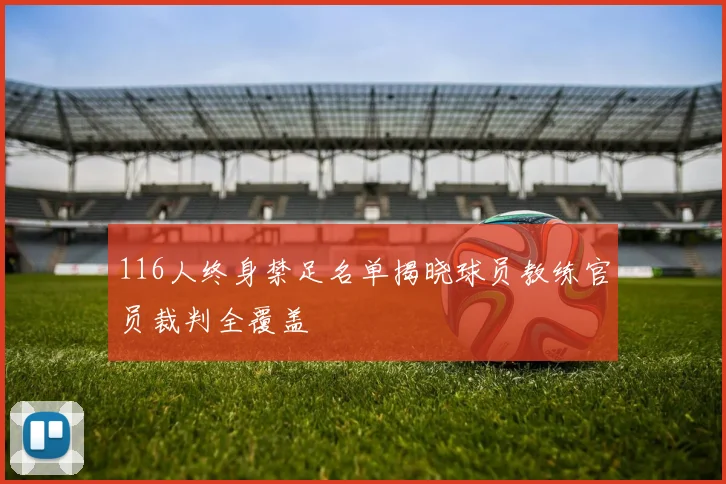 116人终身禁足名单揭晓球员教练官员裁判全覆盖